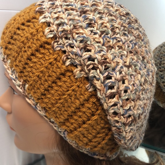 Slouchy hat women or men New hand crochet #361 - Picture 1 of 7